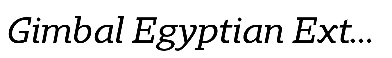 Gimbal Egyptian Extended Italic